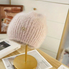 Thick Warm Knitted Beanie Hat for Winter Outdoor Activities