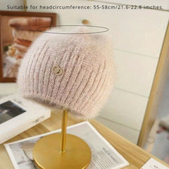 Thick Warm Knitted Beanie Hat for Winter Outdoor Activities