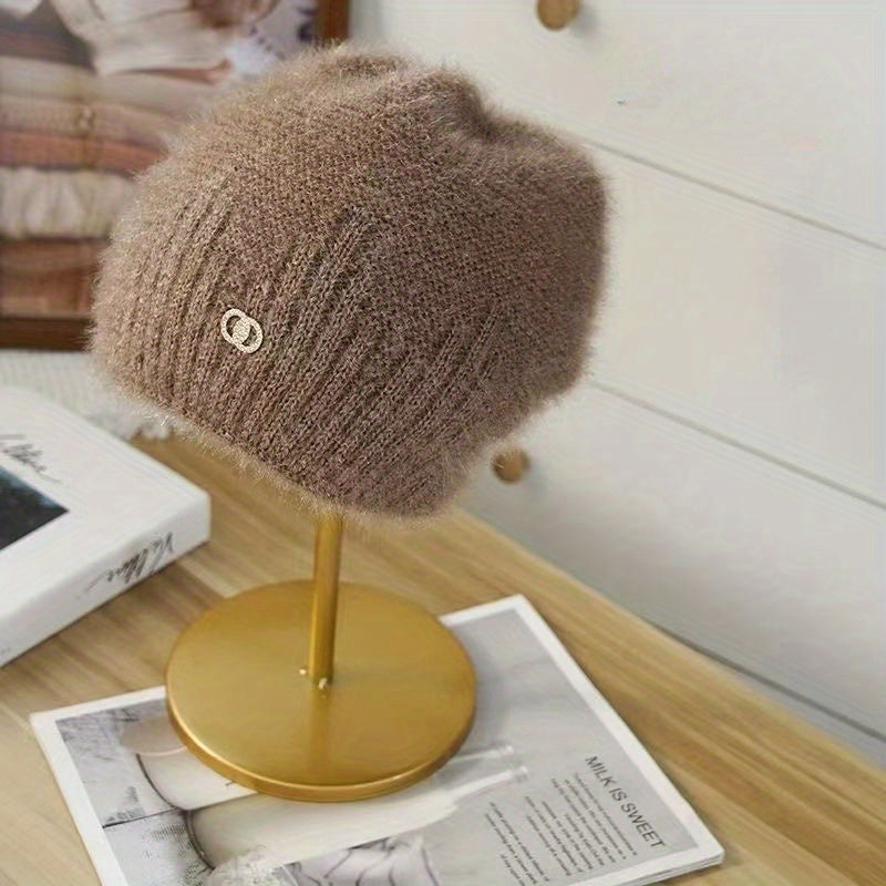 Thick Warm Knitted Beanie Hat for Winter Outdoor Activities
