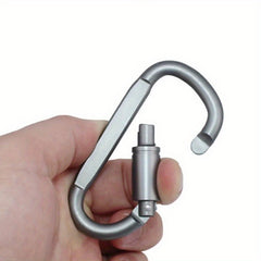 2pcs Aluminum D Ring Locking Buckle for Camping & Hiking