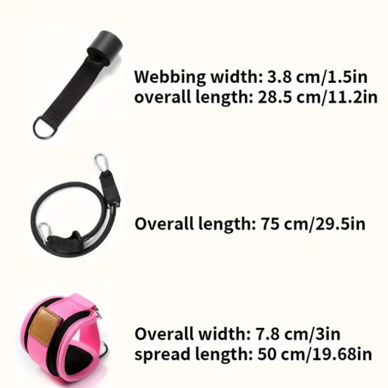 Sport Ankle Strap Set Cable Machine Fitness Feet Support D Ring Ankle Cuffs