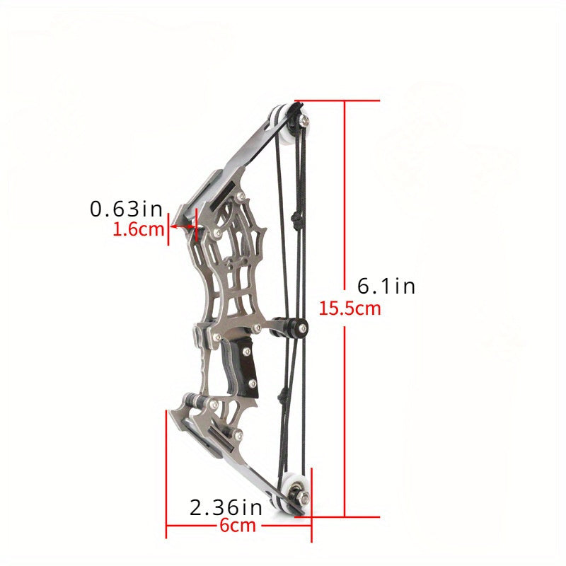 Mini Composite Bow Archery Set Stainless Steel Mini Bow Decompression Toy