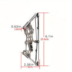 Mini Composite Bow Archery Set Stainless Steel Mini Bow Decompression Toy