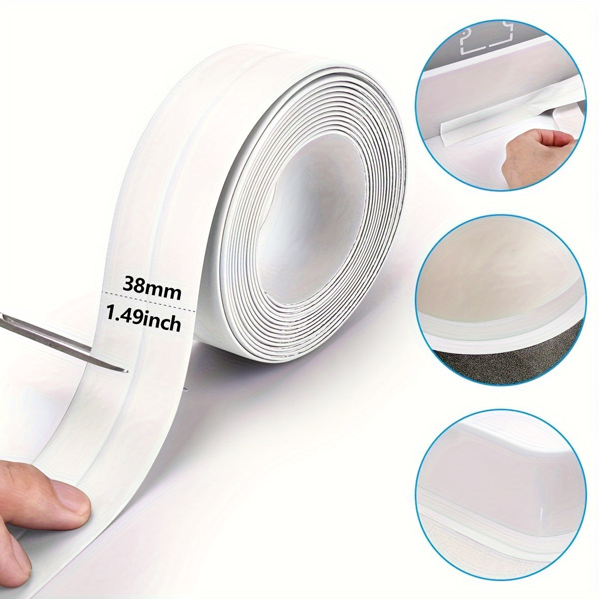 Waterproof Bath Caulk Tape Sealant Strip Adhesive Stickers