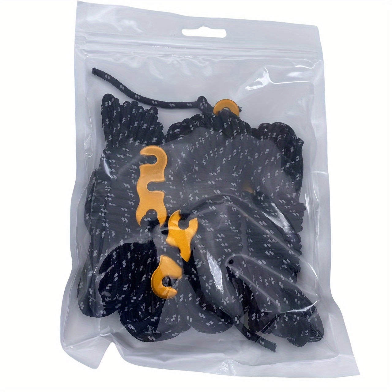 4pcs Reflective Wind Rope with Buckle for Camping