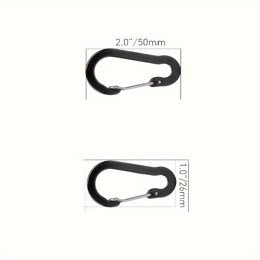 5pcs Stainless Steel Clip Buckle for Camping Hiking