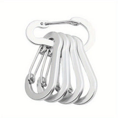 5pcs Stainless Steel Clip Buckle for Camping Hiking