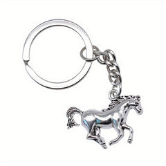 Vintage Horse Pendant Keyring Bag Purse Keychain for Women Girls