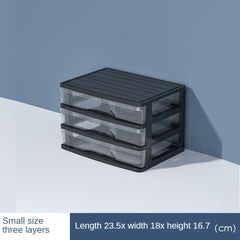 Cosmetics Sundries Transparent Drawer Organizer Desktop Storage Box