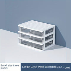 Cosmetics Sundries Transparent Drawer Organizer Desktop Storage Box