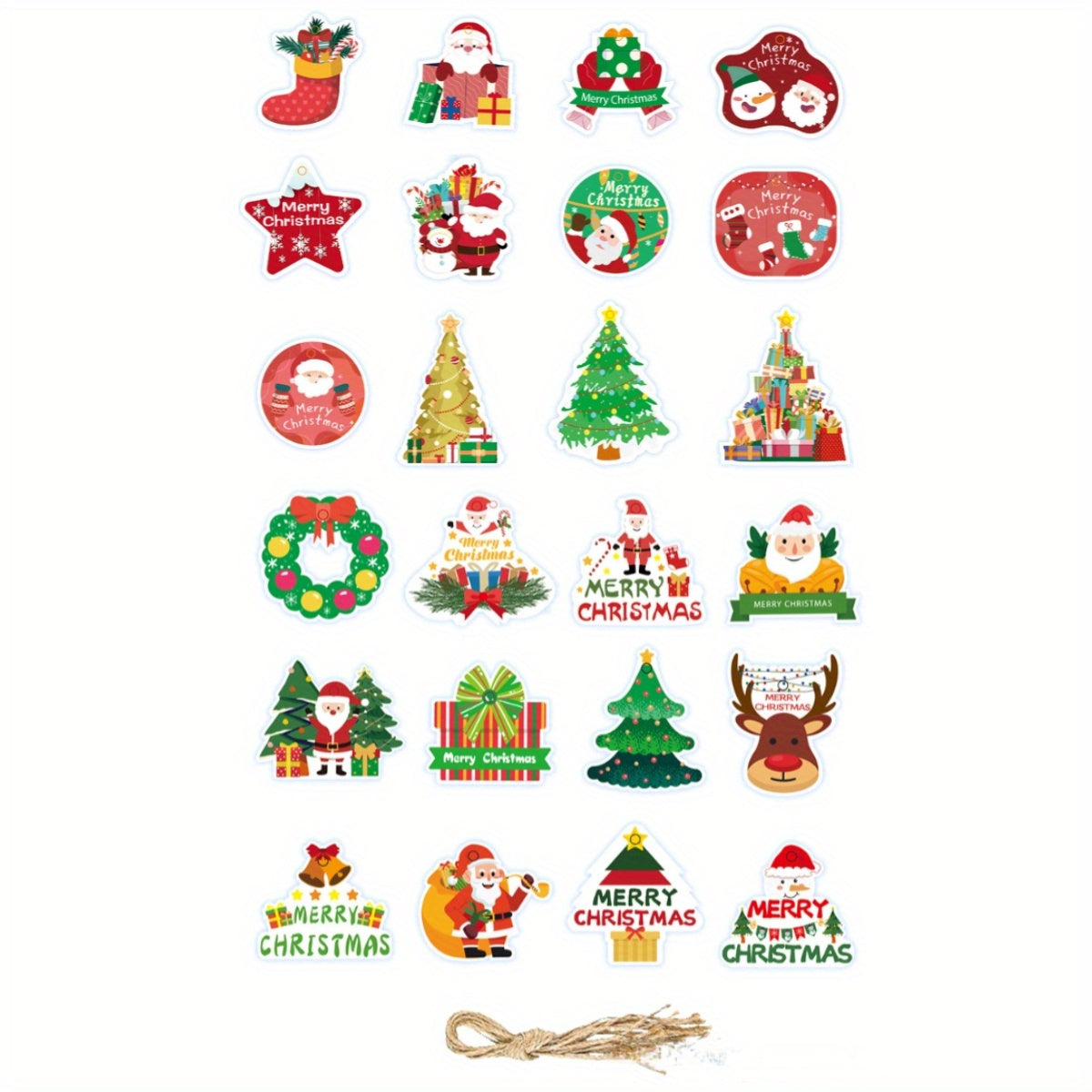 24pcs Christmas Hanging Ornaments Tree Decorations Party Decor