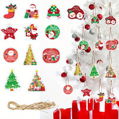 24pcs Christmas Hanging Ornaments Tree Decorations Party Decor