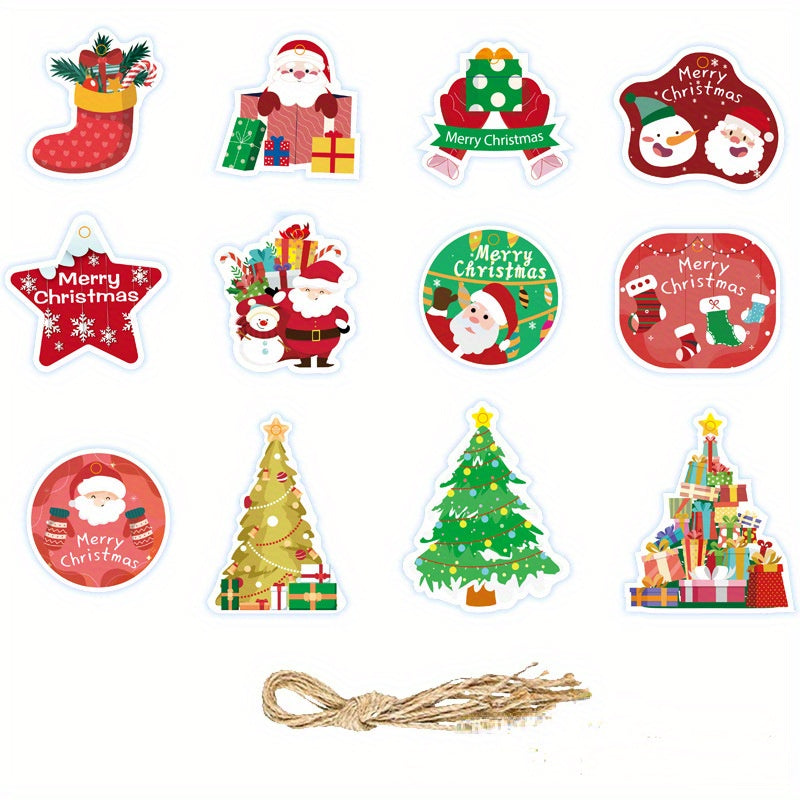 24pcs Christmas Hanging Ornaments Tree Decorations Party Decor
