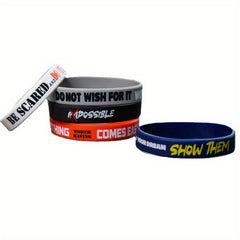 10pcs Inspirational Quotes Silicone Bracelets with Motivational Sayings