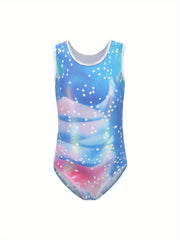 Tie Dye Ballet Leotard Romper Stretchy Breathable Dance Performance Gift