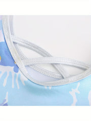 Stretchy Tie Dye Ballet Leotard Girls Dance Suit Romper
