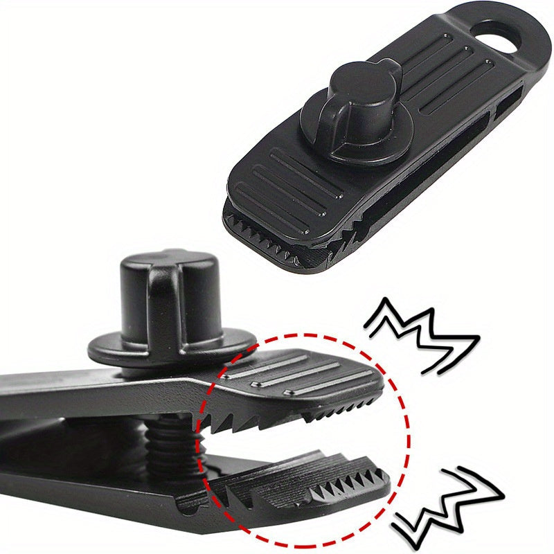 10pcs Heavy Duty Tarpaulin Clips with Clips & Buckles for Camping Tent