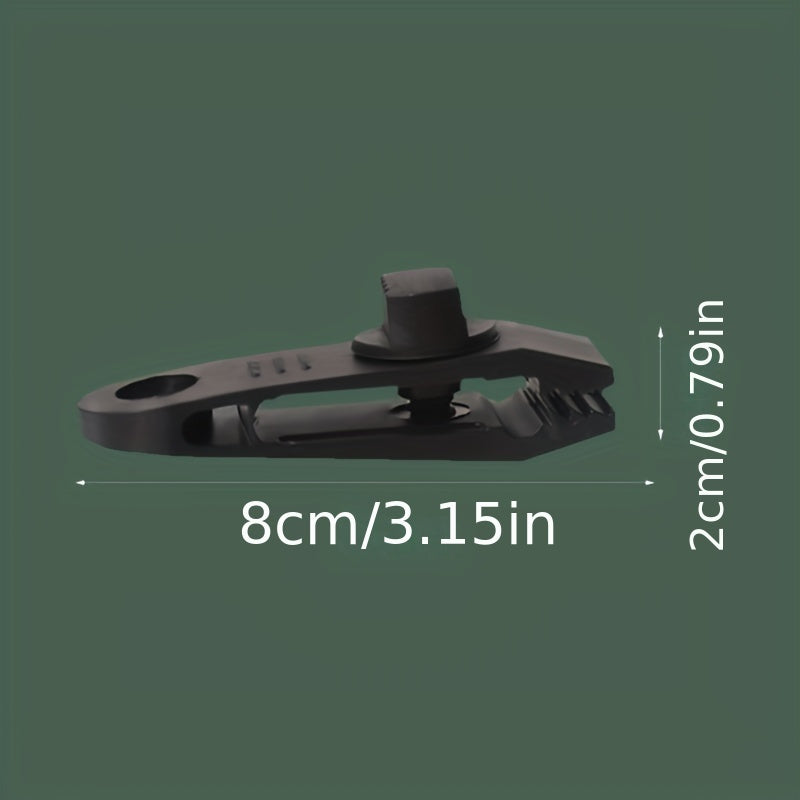 10pcs Heavy Duty Tarpaulin Clips with Clips & Buckles for Camping Tent
