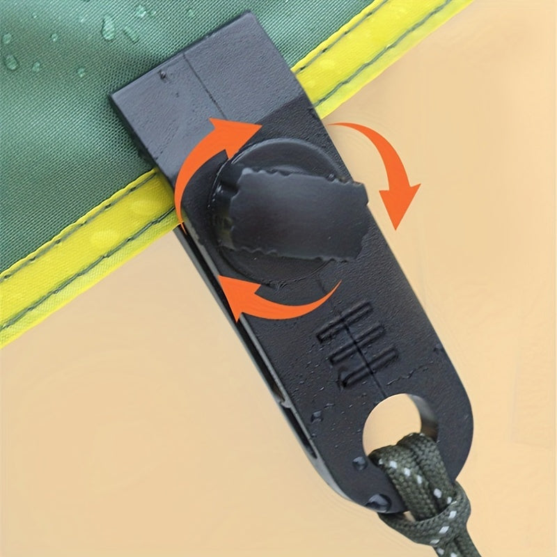 10pcs Heavy Duty Tarpaulin Clips with Clips & Buckles for Camping Tent