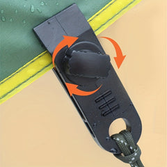 10pcs Heavy Duty Tarpaulin Clips with Clips & Buckles for Camping Tent