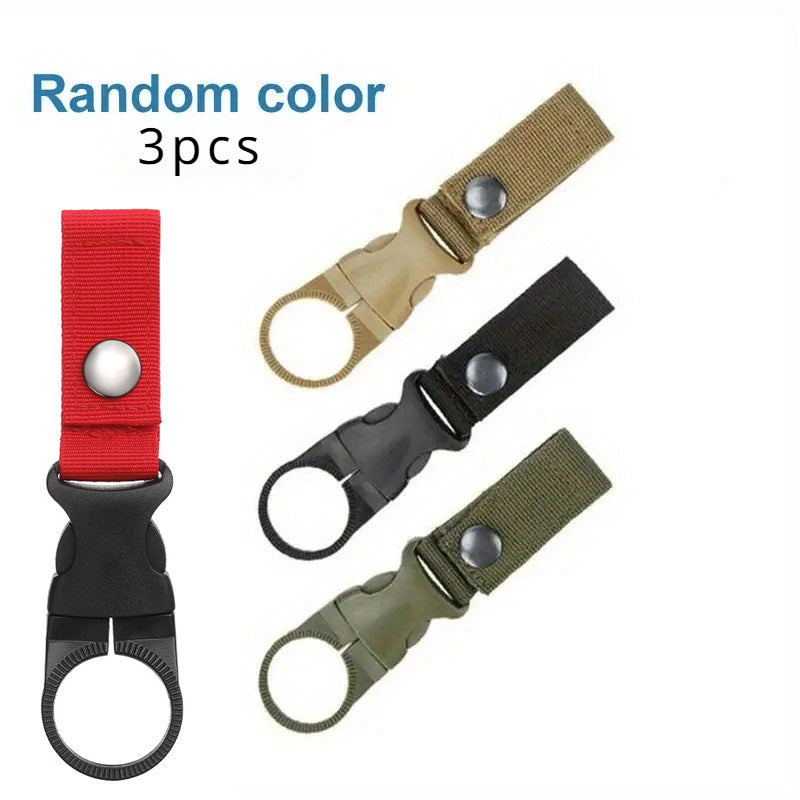 3pcs Portable Bottle Clip Water Bottle Holder for Outdoor Camping Travel