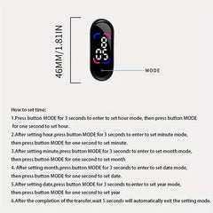 Outdoor LED Digital Sports Watch Touch Screen Christmas Gift