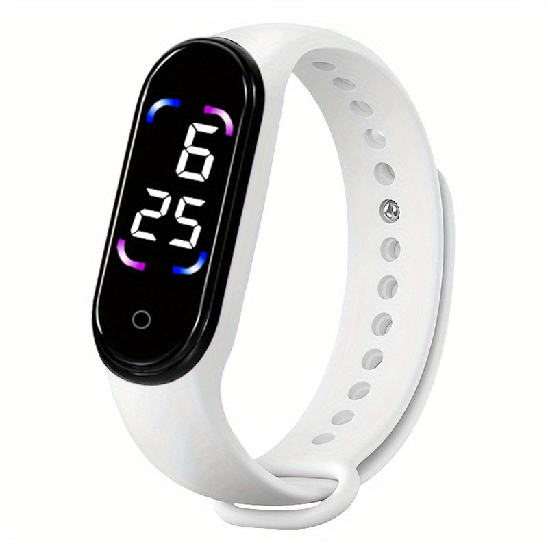 2pcs Outdoor LED Touchable Digital Sports Watch