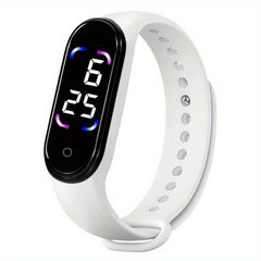2pcs Outdoor LED Touchable Digital Sports Watch