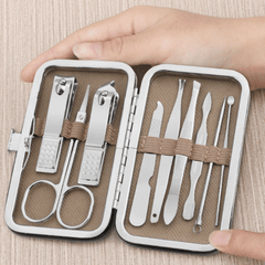 Portable Nail Clippers Fingernail & Toenail Cutter Manicure Tool Set