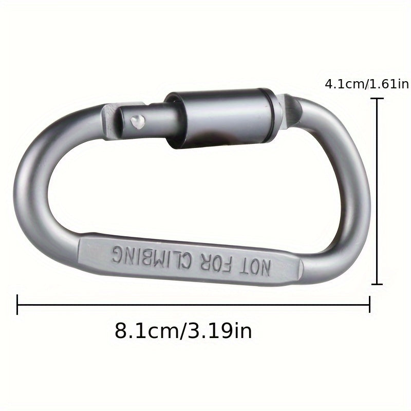 6pcs Metal Hanging Buckle Spring Hook Clip for Camping Hiking Travel