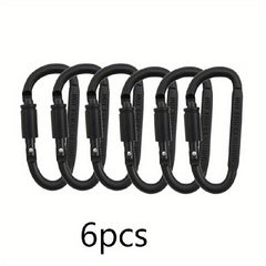6pcs Metal Hanging Buckle Spring Hook Clip for Camping Hiking Travel
