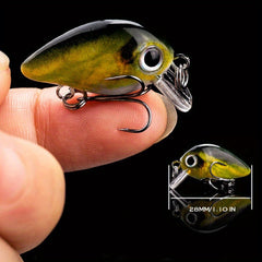 25pcs Mini Crankbaits And Red Worms Combo Set For Water Surface Fishing