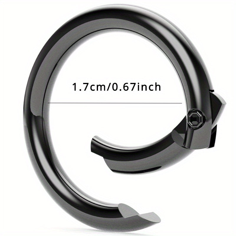 10pcs Stainless Steel Round Clip Buckle O Ring Buckle DIY Bag Purse Accessories