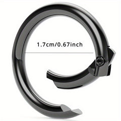 10pcs Stainless Steel Round Clip Buckle O Ring Buckle DIY Bag Purse Accessories