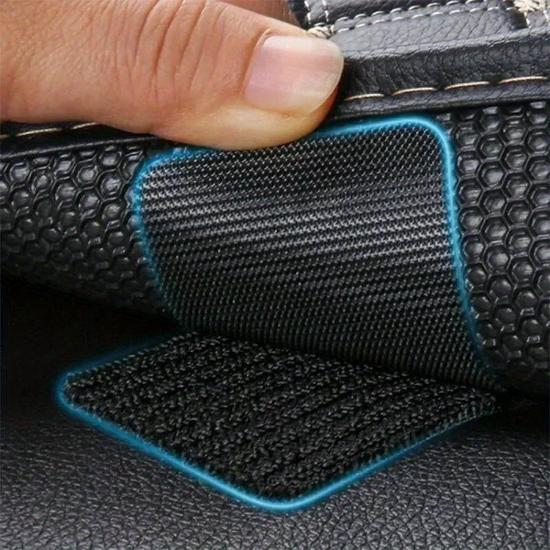 4pcs Carpet Fixing Stickers Double Faced High Adhesive Car Carpet Fixed Patches