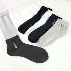 5 Pairs Men's Deodorant & Sweat Absorbing Socks for Sports & Casual Wear