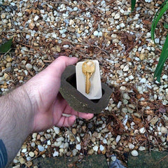 Key Hider Outdoor Hidden Key Box Simulation Stone Storage Box