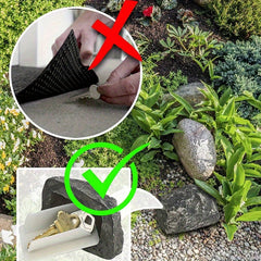 Key Hider Outdoor Hidden Key Box Simulation Stone Storage Box