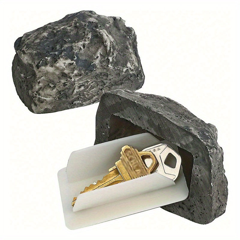 Key Hider Outdoor Hidden Key Box Simulation Stone Storage Box
