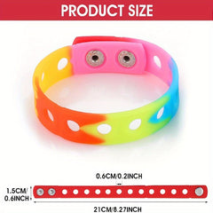 Silicone Wristbands Adjustable Bracelets Mixed Charms for Shoe Party Birthday