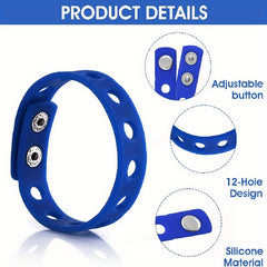 Silicone Wristbands Adjustable Bracelets Mixed Charms for Shoe Party Birthday