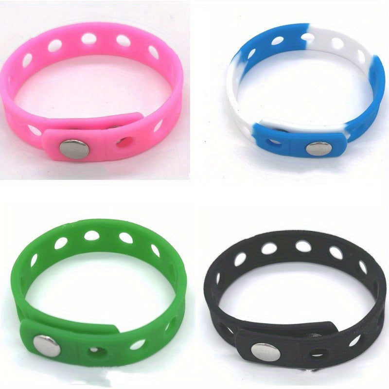 Silicone Wristbands Adjustable Bracelets Mixed Charms for Shoe Party Birthday