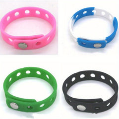 Silicone Wristbands Adjustable Bracelets Mixed Charms for Shoe Party Birthday
