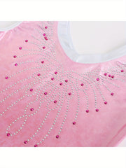 Girls Stretchy Sleeveless Ballet Leotard Breathable Dance Suit