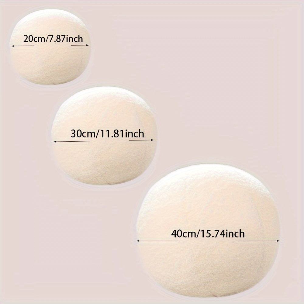 Soft Plush Cushion Round Sofa Warm Pillow Living Room Decoration