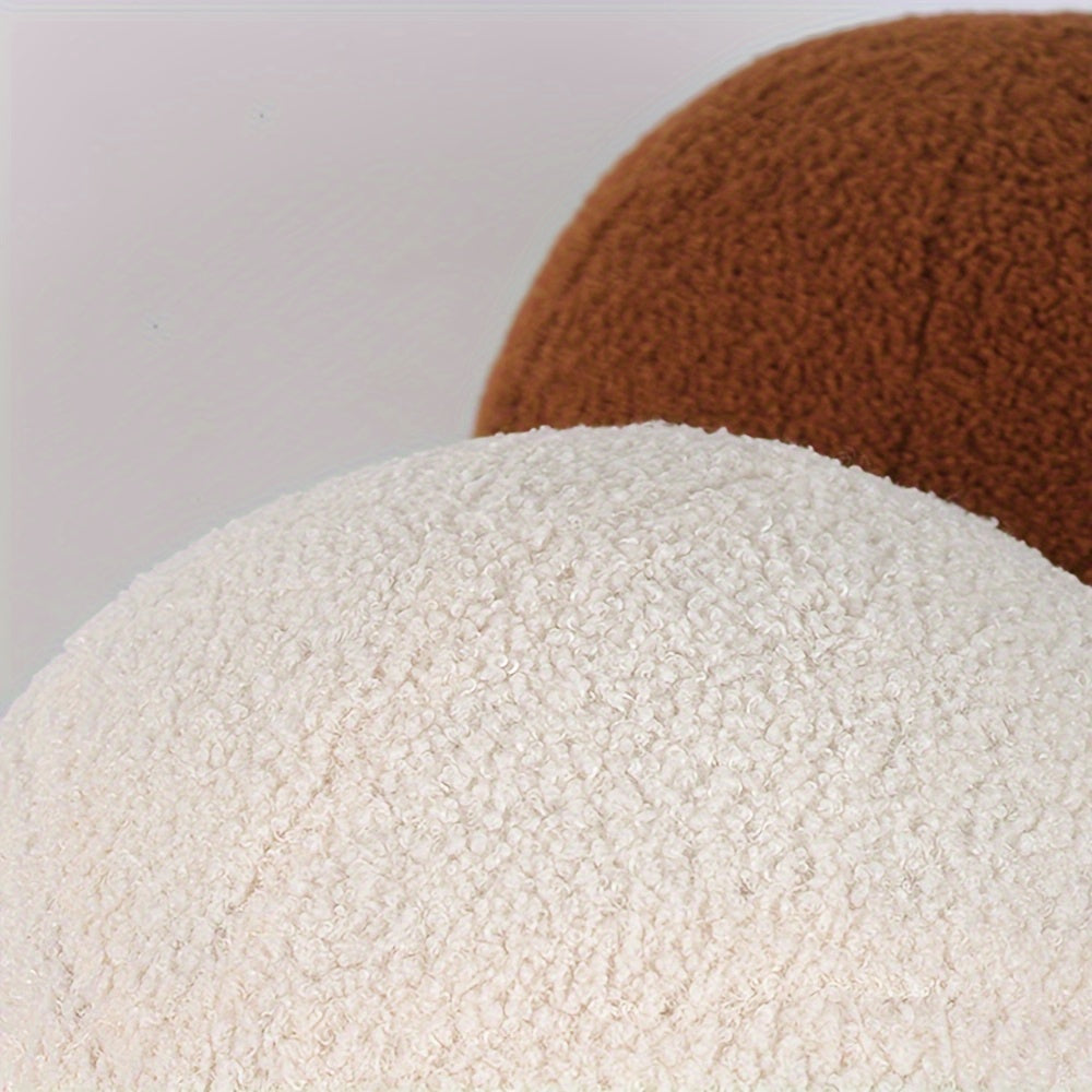 Soft Plush Cushion Round Sofa Warm Pillow Living Room Decoration