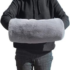 Soft Faux Fur Warm Hand Sleeve Winter Plus Velvet Thick Sleeves Solid Warm Arm