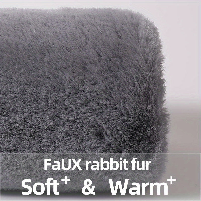 Soft Faux Fur Warm Hand Sleeve Winter Plus Velvet Thick Sleeves Solid Warm Arm
