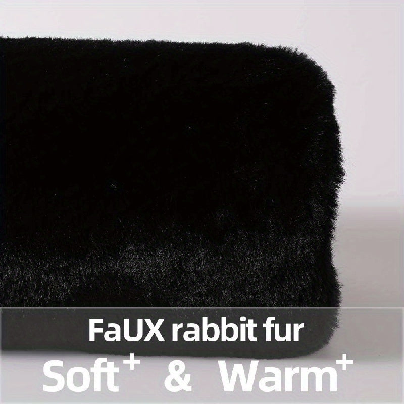 Soft Faux Fur Warm Hand Sleeve Winter Plus Velvet Thick Sleeves Solid Warm Arm