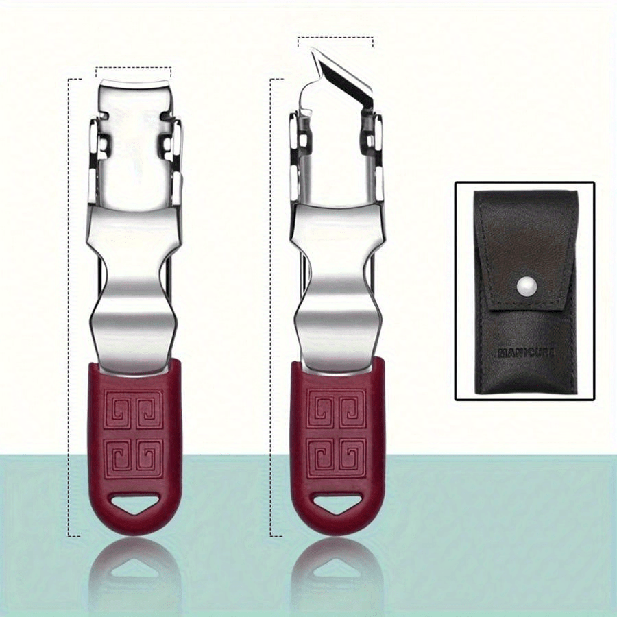 Ultra-Thin Nail Scissors Set, Portable Nail Clippers, 2-Piece Mini Cutter